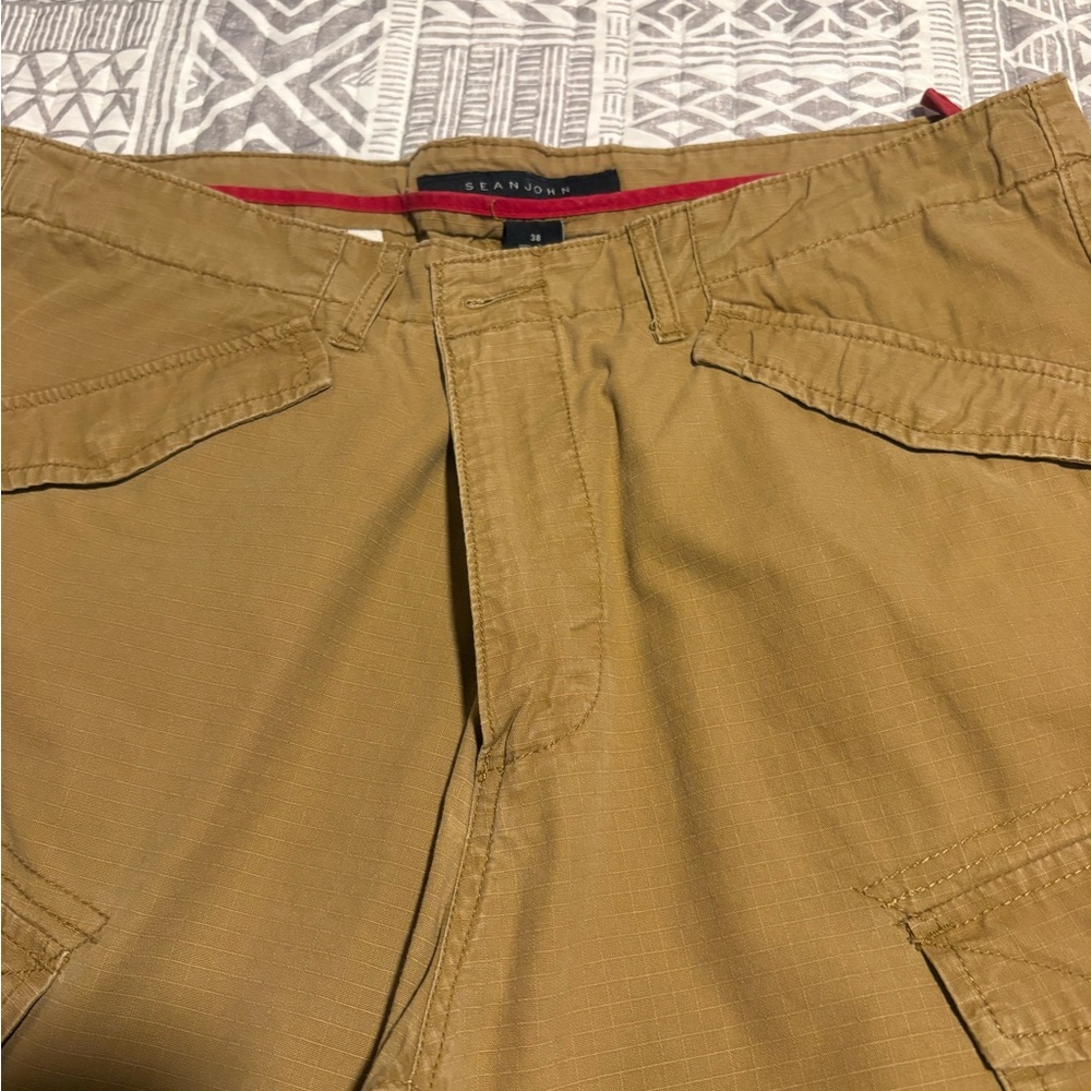 Sean John Khaki Cargo Shorts